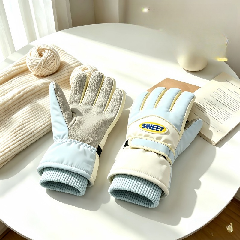 Ski Glove Waterproof - Guanti da Sci per Donne, Guanti