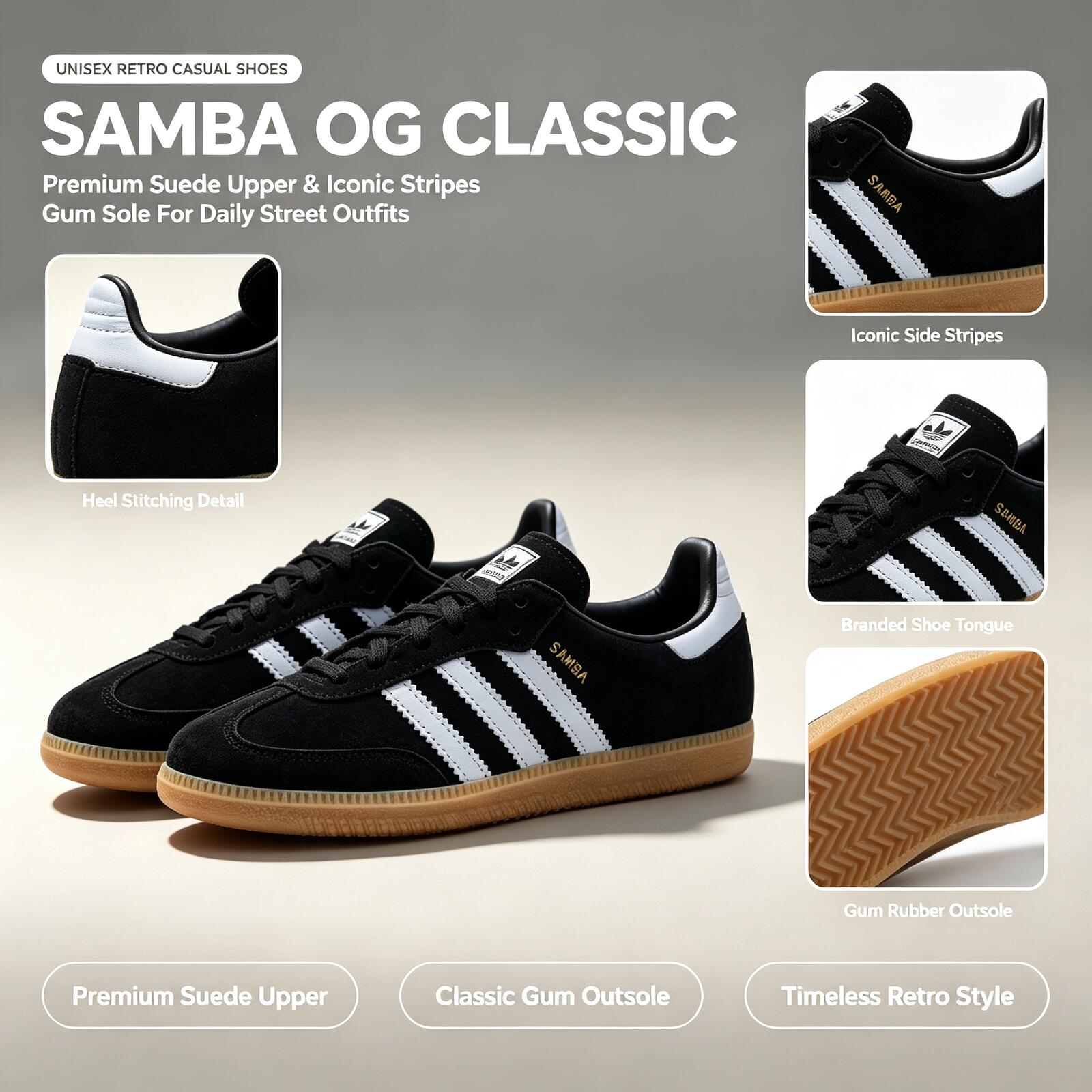 Adidas Shoes Samba - Adidas Originale SAMBA OG IH6850 Scarpe