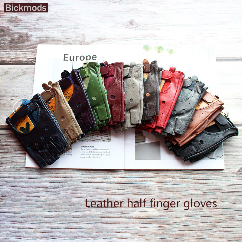 Guanti mezze dita in pelle di  - Leather Driving Glove recensione e prezzo